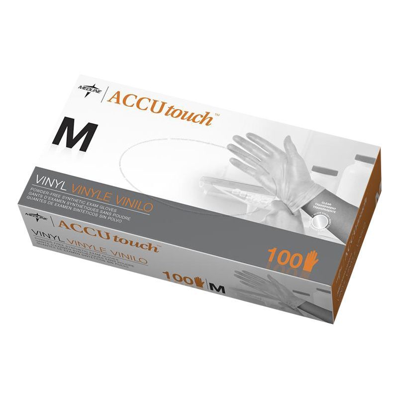  Medline Accutouch Synthetic Vinyl Powder Free Exam Gloves Medline Accutouch Synthetic Vinyl Powder 